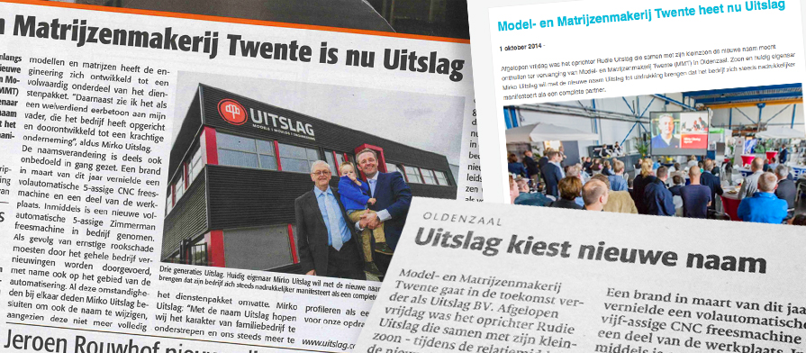Model- en Matrijzenmakerij Twente wordt ‘Uitslag BV’